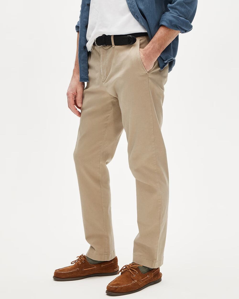 NWOT J.Crew Men's 770 Straight-Fit Stretch Chino Pant Khaki Tan Size 36x32